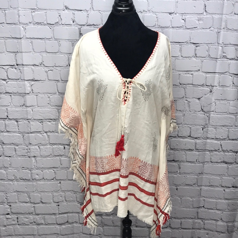Fringed boho tunic